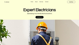  website templates - Electrician (Bright)